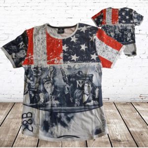 Heren t-shirt American stars -Violento-M-t-shirts heren