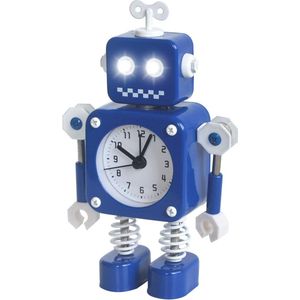 Schattige Robot Wekker met Knipperende Ogen en Roterende Armen - Stil en Ideaal voor Kinderen