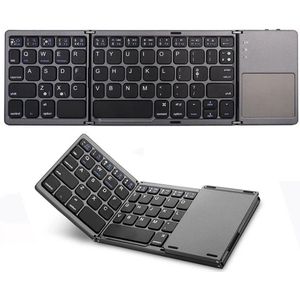 Overeem products opvouwbaar toetsenbord - draadloos opvouwbaar toetsenbord met touchpad - magnetisch - bluetooth - opvouwbaar