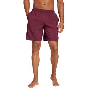 adidas Sportswear Solid CLX Classic-Length Zwemshort - Heren - Bordeaux- XL