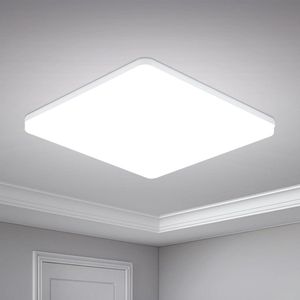 Ultra Slim 48W 4320Lm Ufo Paneel 6500K Koel Witte Led Plafondlamp - Woonkamer Slaapkamer - Hal Kantoor - Keuken Balkon - Eetkamer - Niet Dimbaar - 30 * 30 * 4Cm
