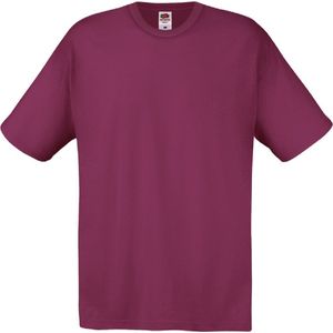 Fruit Of The Loom Heren Screen Stars Origineel Vol Cut T-shirt met korte mouwen (Bordeaux)