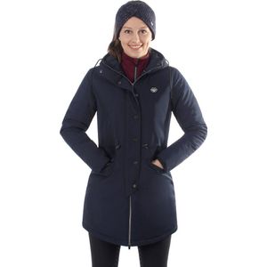 QHP - Lange Winterjas Linde Waterproof - Navy - Maat 44