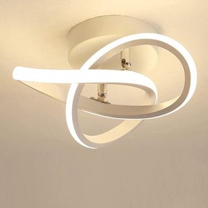 D&B Plafondlamp - LED - Warm Wit Licht - Modern Bloemontwerp - ‎24 x 24 x 11 Cm - Makkelijk te Installeren - Geschikt voor Woonkamer, Slaapkamer en Hal - Lamp - Kleur Wit