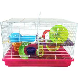 Nobleza 021369 - Hamsterkooi roze (L46 x B29 x H31cm)