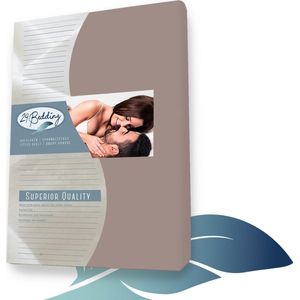 24-Bedding - Badstof splittopper hoeslaken - 160x220 cm - Taupe