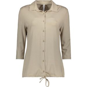 Zoso Blouse Beau Blouse With Spray Print 242 0007 Sand Dames Maat - L