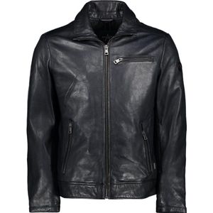 Donders Jas Leather Jacket 52434 Blue Night 790 Mannen Maat - 52