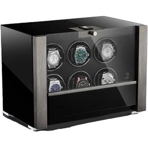 Modalo - 3906114S - Watch Winder voor 6 Horloges - zwart - Victory