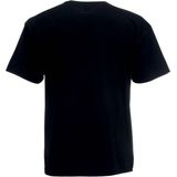 Set van 2x stuks basic zwarte t-shirt voor heren - voordelige katoenen shirts - Regular fit, maat: M (38/50)