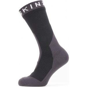 Sealskinz Stanfield waterdichte sokken Black/Grey/White - Unisex - maat L