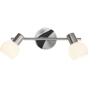 Brilliant Tiara Oppervlak-spotverlichting Chroom, Nikkel, Wit E14 40 W