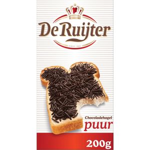 De Ruijter - Chocoladehagel - Puur - 200 g