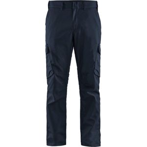 Blaklader Industrie werkbroek stretch 1444 - Donker marineblauw / Zwart - Maat 46