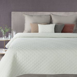 Oneiro’s luxe MILO Beddensprei Wit - 170x210 cm – bedsprei 2 persoons - beige – beddengoed – slaapkamer – spreien – dekens – wonen – slapen