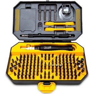 Precisie Schroevendraaierset - 145 in 1, Hex, Professionele Kwaliteit voor Reparatie en Onderhoud van Elektronica - Inclusief 116 CRV-Bits, 4 S2 Lange Bits, Accessoires en Stevige Koffer