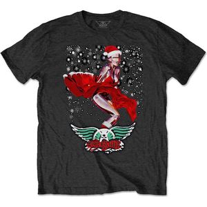 Aerosmith - Robo Santa Heren T-shirt - M - Zwart