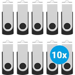 SBG USB Stick 2GB Flash Drive USB 2.0 10 Pack Zwart