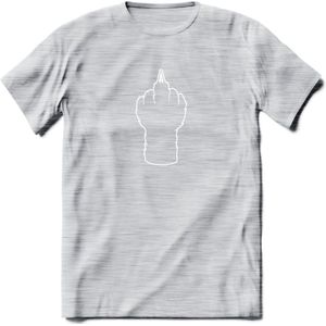 Cat Claw - Katten T-Shirt Kleding Cadeau | Dames - Heren - Unisex | Kat / Dieren shirt | Grappig Verjaardag kado | Tshirt Met Print | - Licht Grijs - Gemaleerd - XL