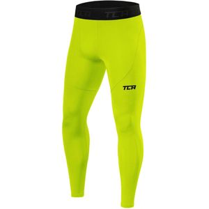 TCA Mannen Jongens Pro Performance Compressie Leggings Thermische Base Layer Panty, LIME PUNCH, M