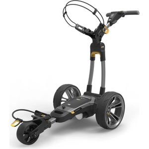 Powakaddy CT6 18 Hole lithium Gun metal - Elektrische Golftrolley - Compact Inklapbaar - 18-Holes Accu - Donkergrijs