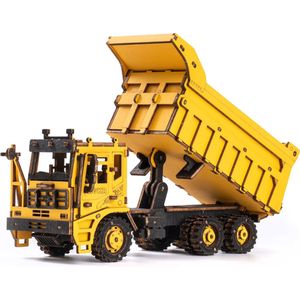 Robotime Dump Truck TG603K - 3D puzzel - Houten bouwpakket - Knutselen - Miniatuur