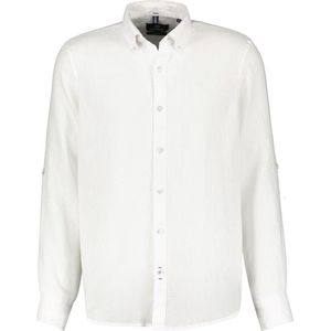 Lerros Overhemd Casual Linnen Overhemd Lange Mouwen 2441113 100 Mannen Maat - XL