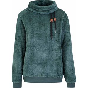 BJØRNSON Ilmi Coral Fleece Pullover Dames 4 seizoenen - Zacht - Maat 48 - Groen