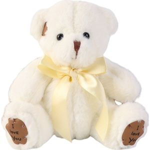 Nivard Teddybeer - Knuffelbeer - I Love You - Klein - 12 Jaar En Ouder - Schattige Knuffels - 17cm - Beige