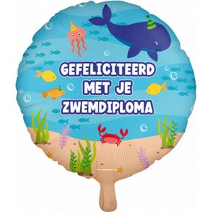 Paperdreams - Folieballon zwemdiploma - 46 cm (sandra)