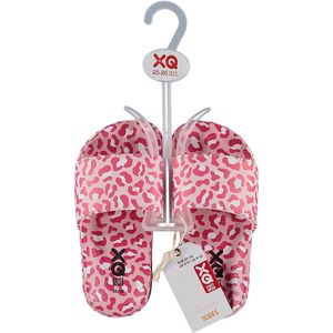 XQ Footwear - Slippers - Panterprint - Roze - Maat 35/36