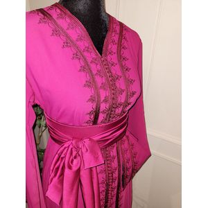 Caftan-Marokkaanse jurk donkerroze