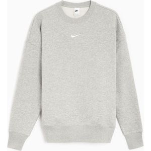 NIKE W NSW PHNX FLC OS CREW Dames Sporttrui - Grijs - Maat L