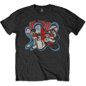 The Who - Groovy Border Heren T-shirt - XL - Zwart