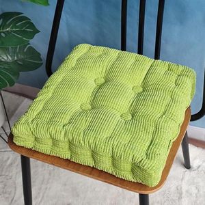 Zitkussen voor buiten set van 2 stoelkussens 50 x 50 cm dik voor bank en tuinstoel vierkant groen 50 x 50 cm .