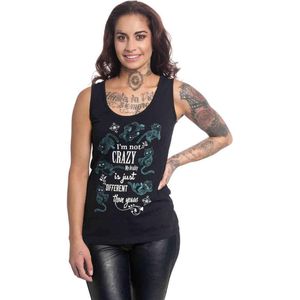 Disney Alice In Wonderland Mouwloze top -XXL- Not Crazy Zwart