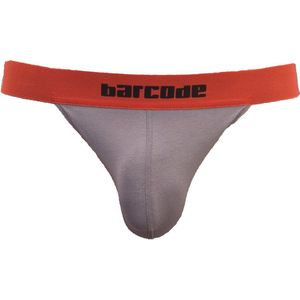 Barcode Berlin Half Brief Giles Grey-Orange - MAAT S - Heren Ondergoed - Slip voor Man - Mannen Brief