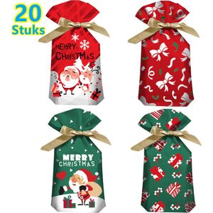 LIXIN Kado Zakjes - 20 Stuks - 23x34.5x3cm - Cadeauzakjes - Cadeautasje - Plastic zakjes - Inpakzakjes - Kersttas - Colorful Gift Bags