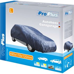 Proplus - autohoes L 490 x 178 x 120 cm polyester blauw