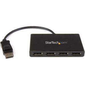 USB Hub Startech MSTDP124DP Black