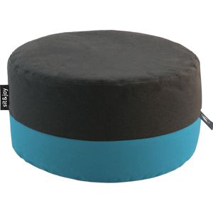 Sit&joy - Duo Rondo Medium - Poef - Zitzak - Mint Blauw