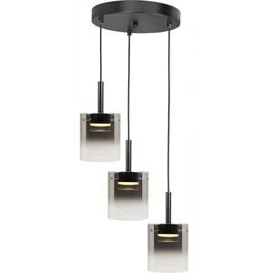 HighLight hanglamp Salerno 3 lichts - zwart