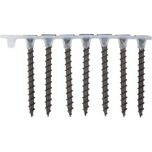 Wurth - Staal, gefosfateerd, grove draad H gesorteerd - Snelbouwschroef met ruwe draad, gesorteerd - x 1000 st - Interne aandrijving H2