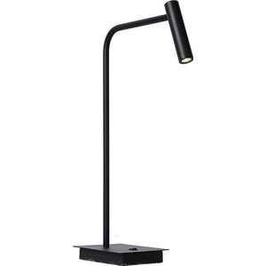 Atmooz - Leeslamp Pomery - Voor boek - LED Tafellamp - zwart - Slaapkamer / Woonkamer - Industrieel - Hoogte 49cm - Metaal