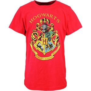 Harry Potter Hogwarts Embleem Kinder T-Shirt Rood