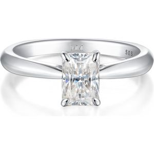 Lustra – Radiant Solitair Moissanite Ring - 3.9 karaat