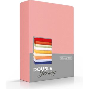 Comfortabele Dubbel Jersey Hoeslaken Roze | 150x200| Heerlijk Zacht | Extra Dikke Kwaliteit