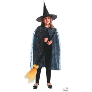 Halloween Verkleedset Glitter Heks voor meisjes 3-delig