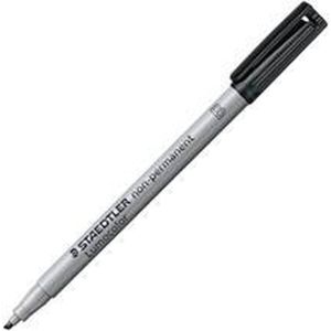 Staedtler 312-9 markeerstift 1 stuk(s) Zwart Beitelvormige punt Water soluble