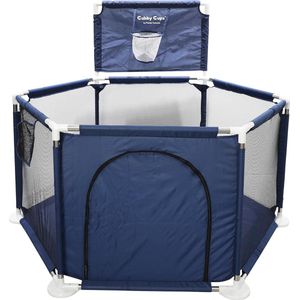 Speelbox Baby Ballenbak met Basketbalring 120 x 120 x 66 cm en als Loopstoeltje